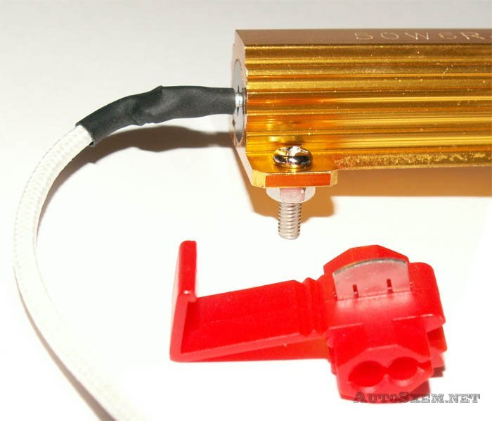 Установка резисторов-обманок для светодиодных ламп